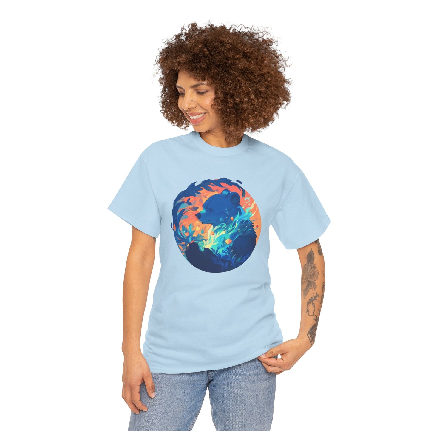 Elemental Bear Unisex Heavy Cotton Tee