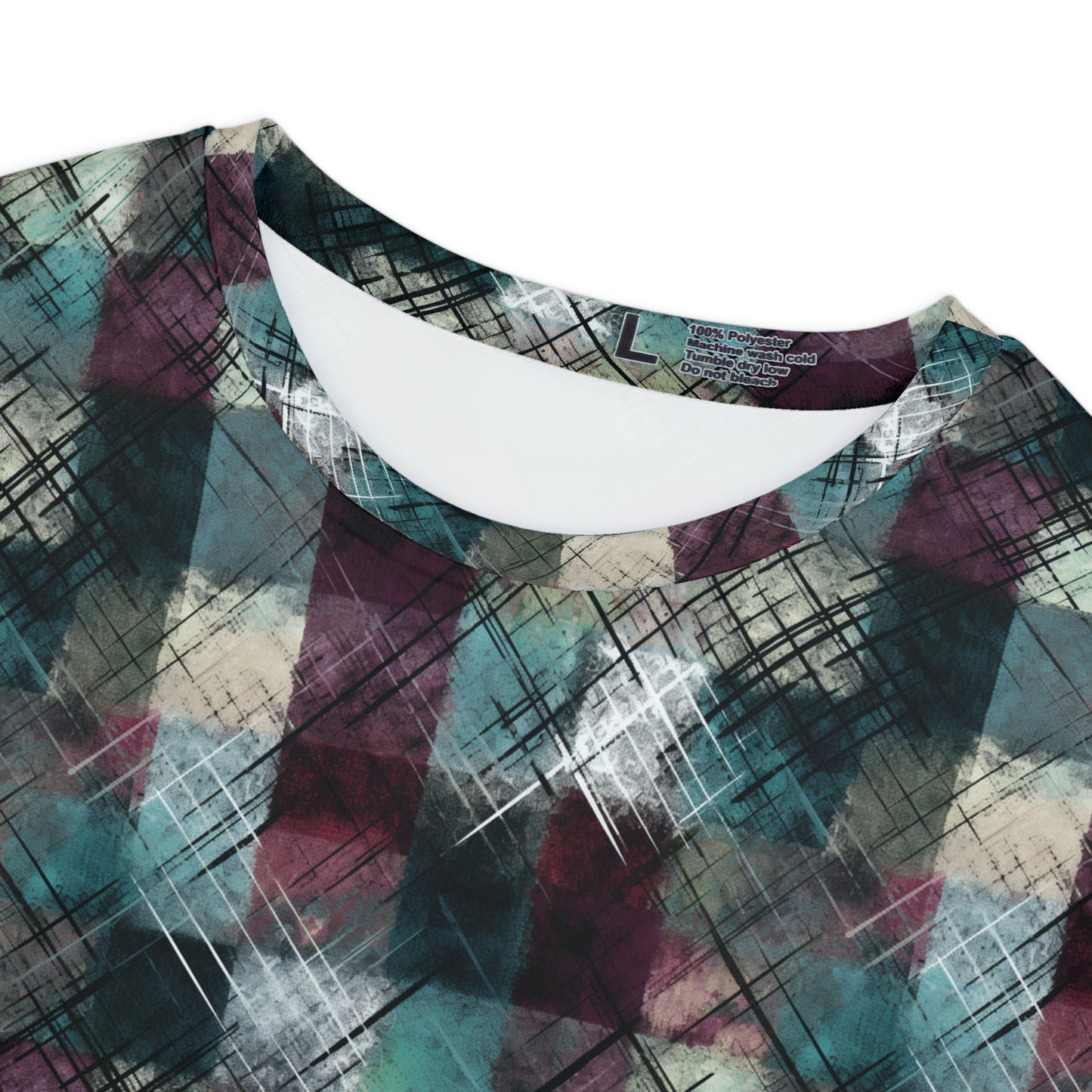 Grunge Plaid Women's Short Sleeve Shirt (AOP)