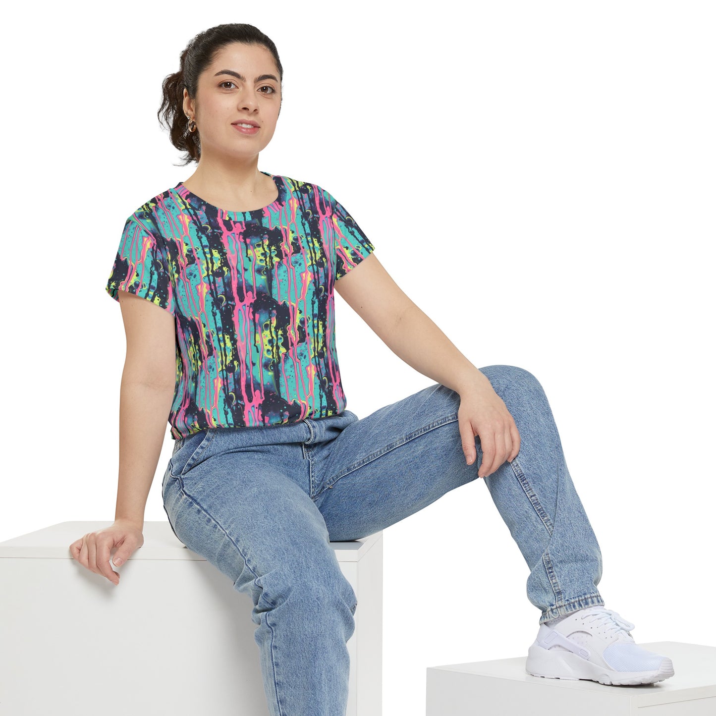 Acid Rain Women's Short Sleeve Shirt (AOP)