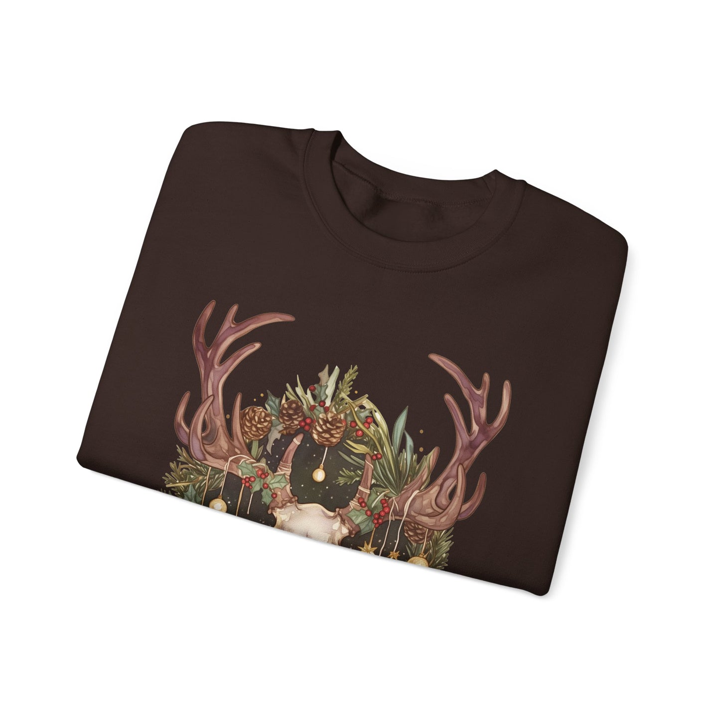 Reindeer Skull Unisex Heavy Blend™ Crewneck Sweatshirt