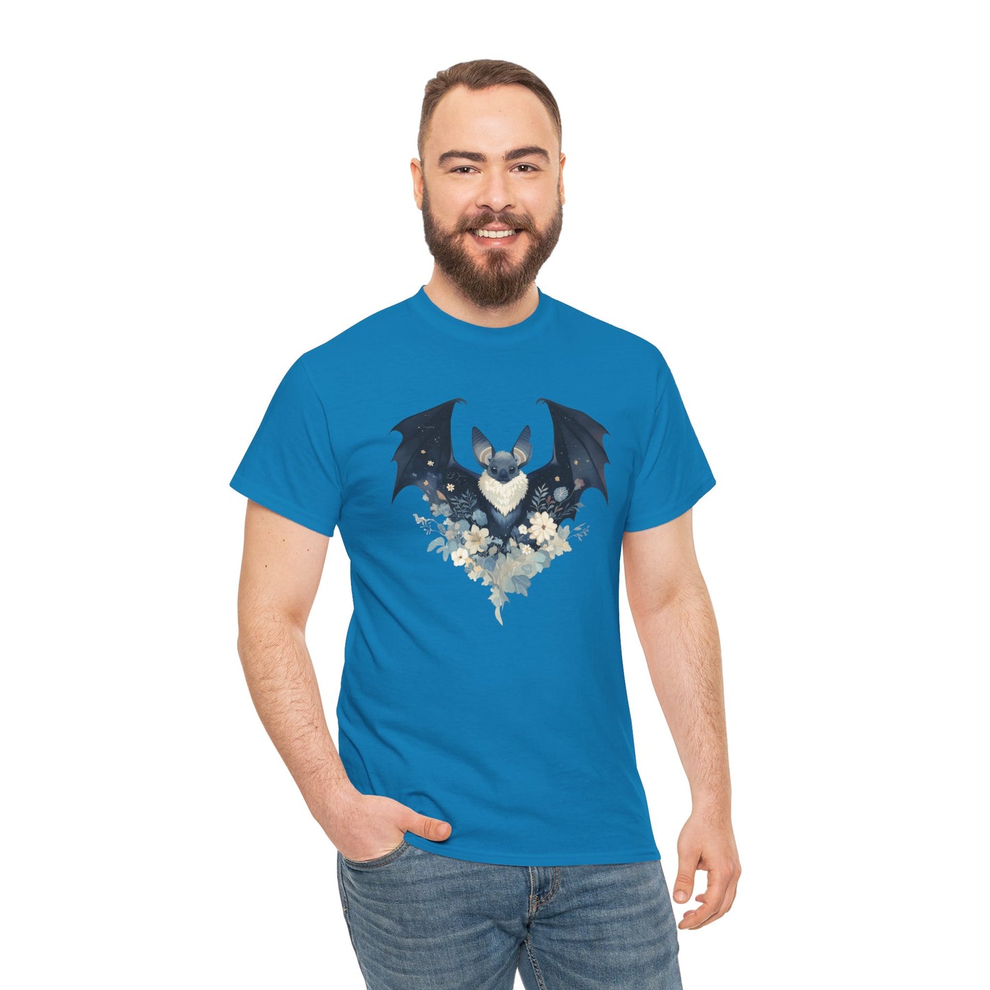 Midnight Bat Unisex Heavy Cotton Tee
