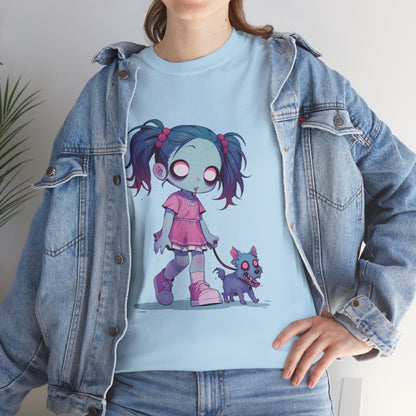 Zombie Dog Walker Unisex Heavy Cotton Tee
