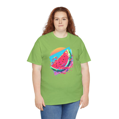 Summer Watermelon Unisex Heavy Cotton Tee
