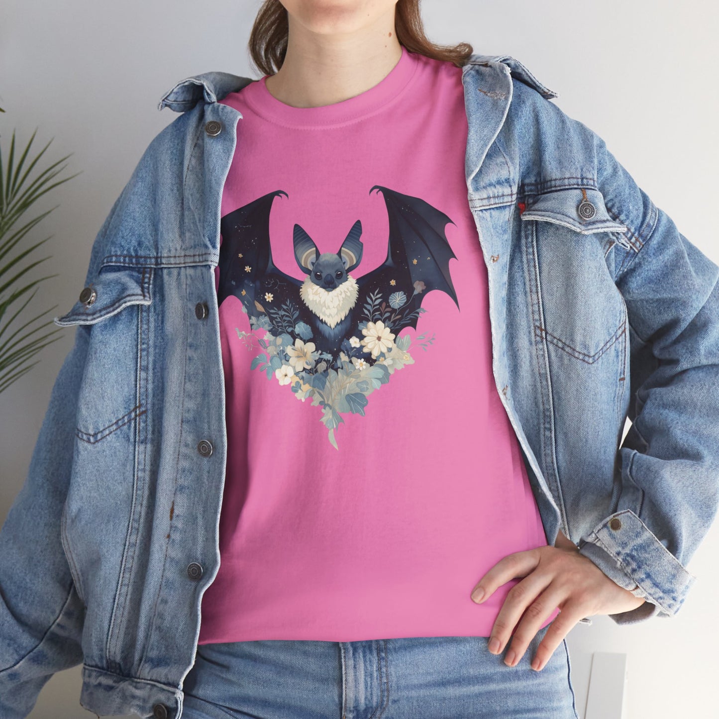 Midnight Bat Unisex Heavy Cotton Tee