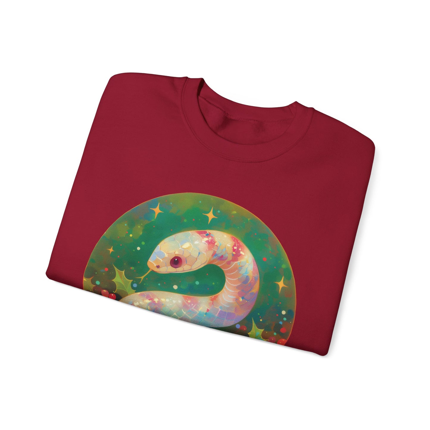 Candy Stripe Snake Unisex Heavy Blend™ Crewneck Sweatshirt