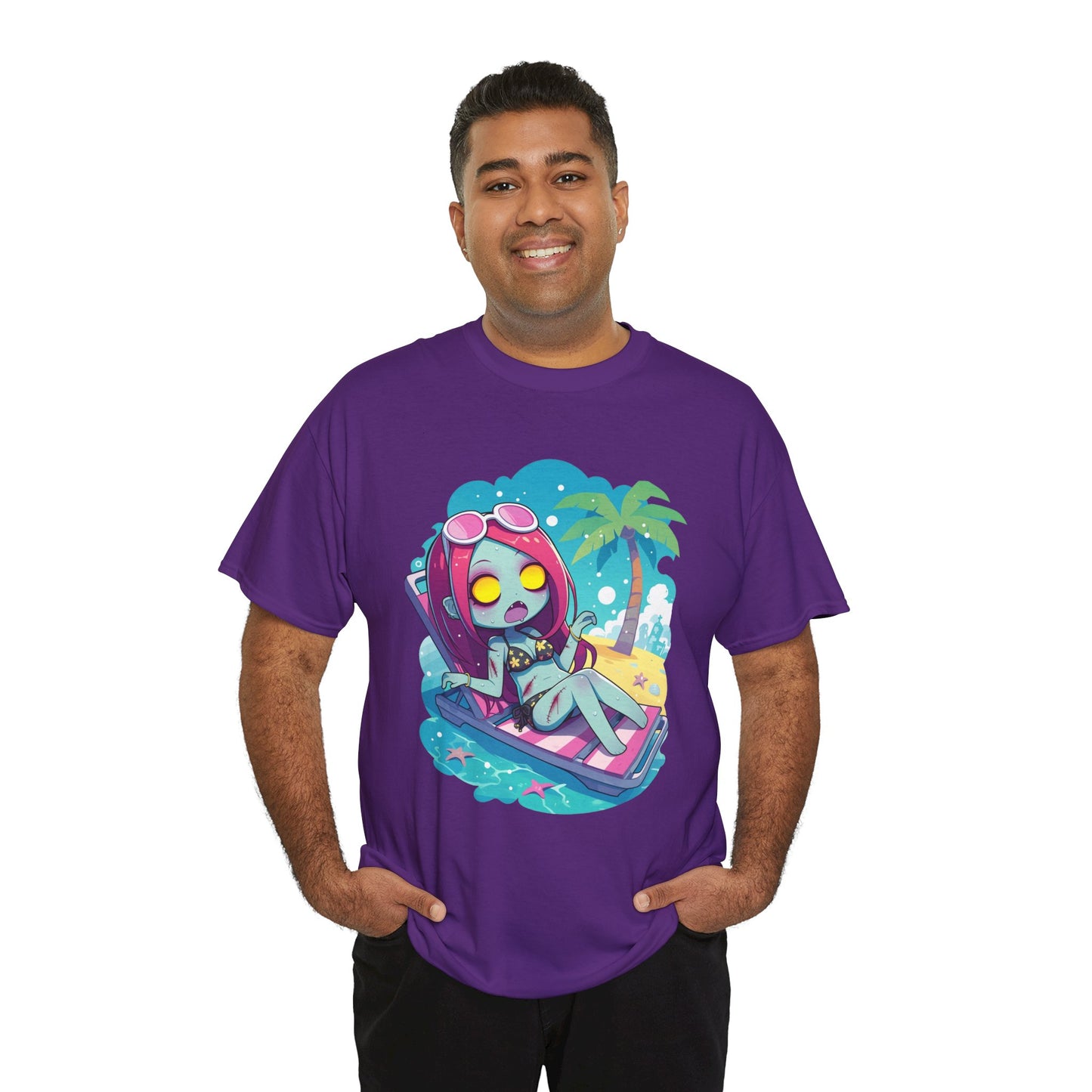 Beach Babe Zombie Unisex Heavy Cotton Tee