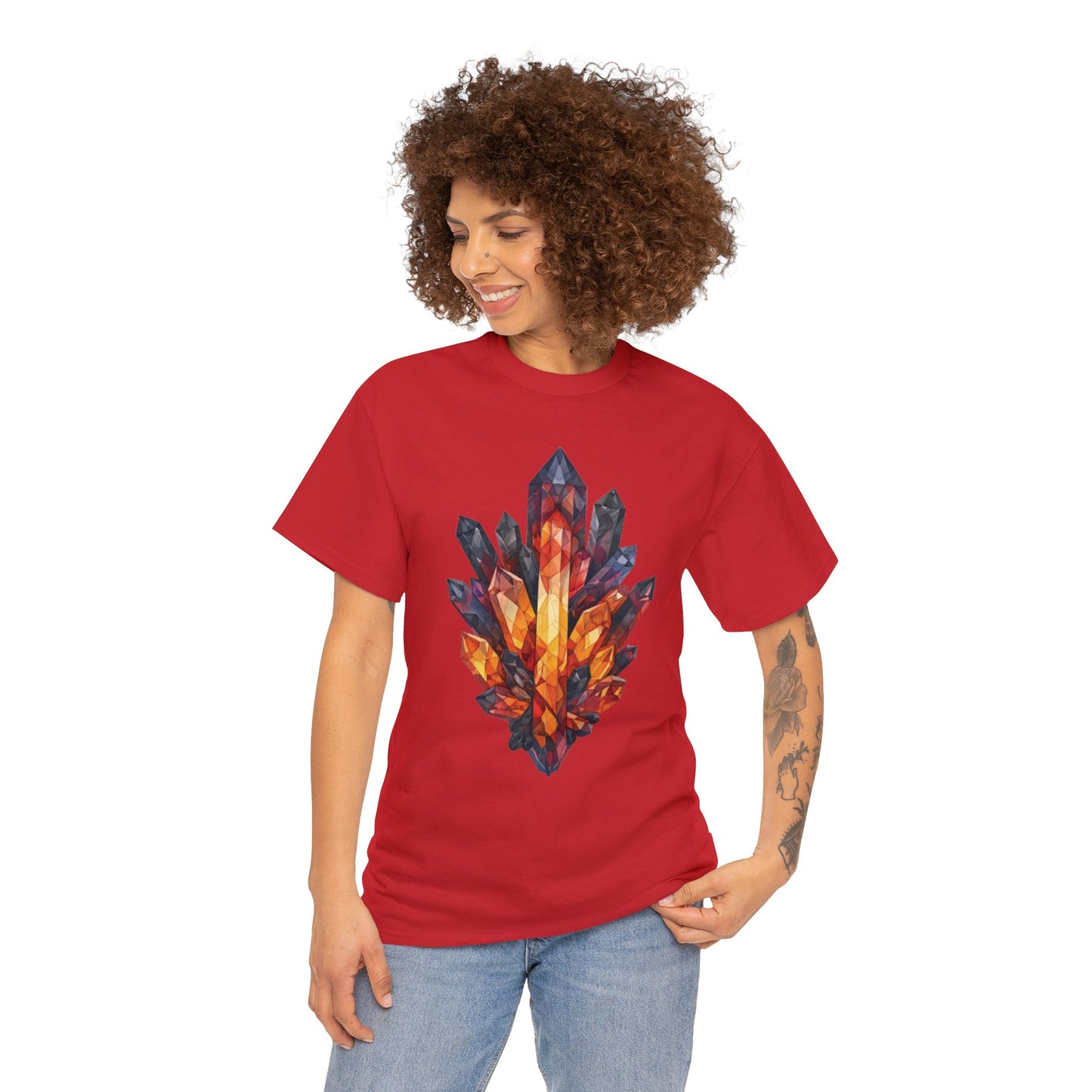 Volcanic Crystal Cluster Unisex Heavy Cotton Tee