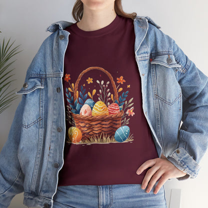 Easter Basket Unisex Heavy Cotton Tee