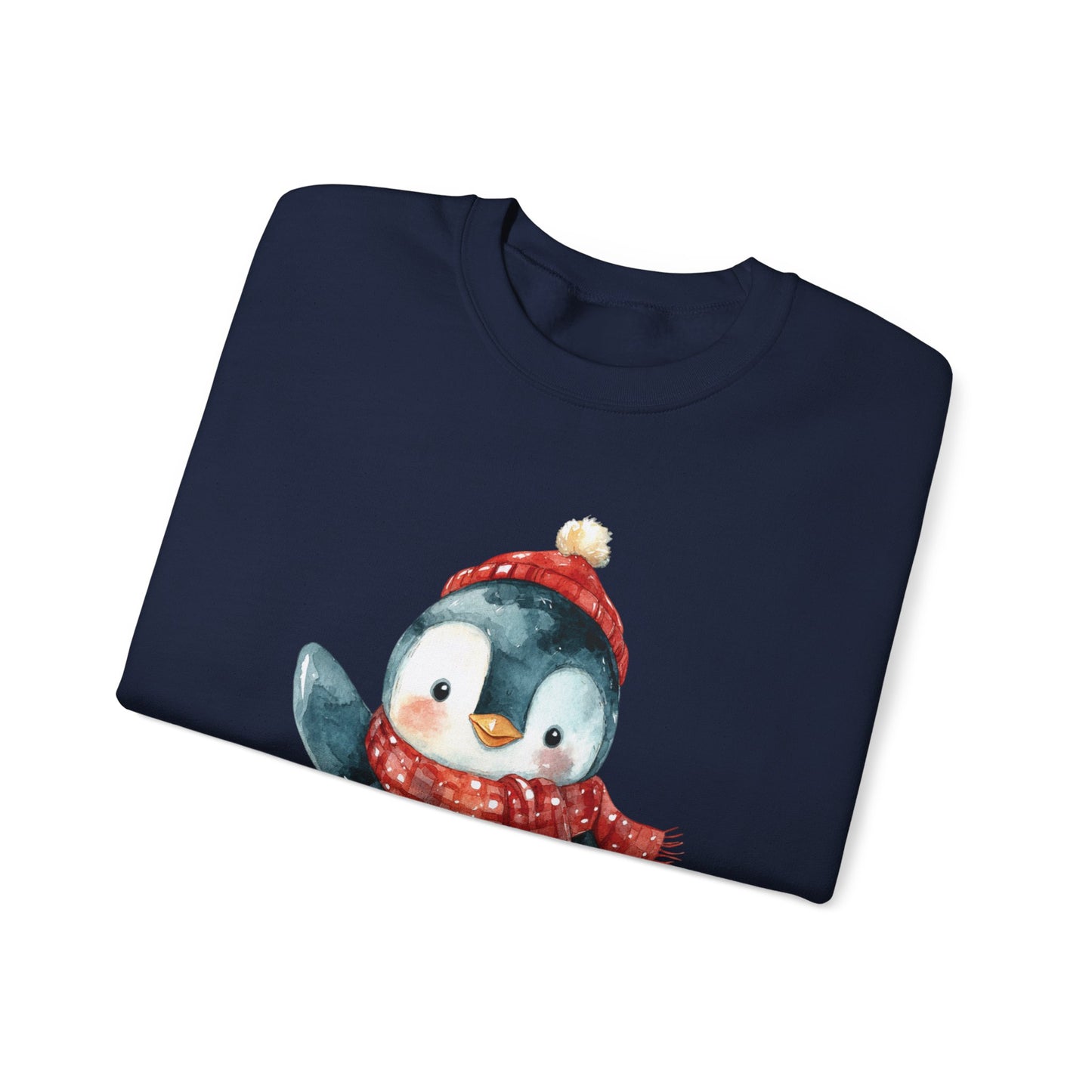 Festive Penguin Unisex Heavy Blend™ Crewneck Sweatshirt