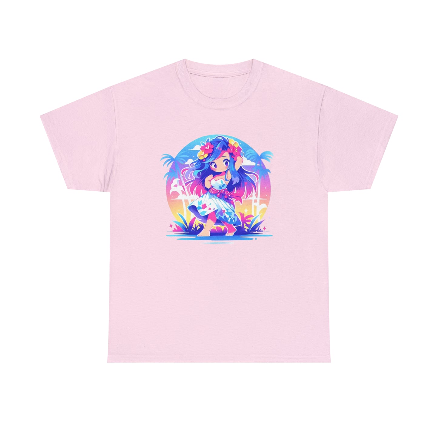 Hula Girl Unisex Heavy Cotton Tee