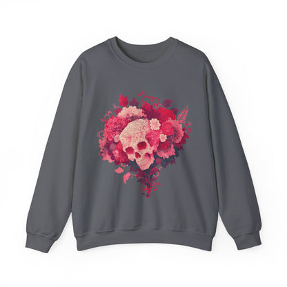 Skull Bouquet Unisex Heavy Blend™ Crewneck Sweatshirt