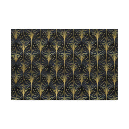 Art Deco Fans Canvas Gallery Wrap