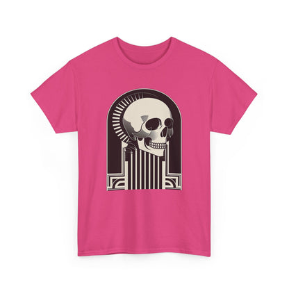 Art Deco Skull Unisex Heavy Cotton Tee