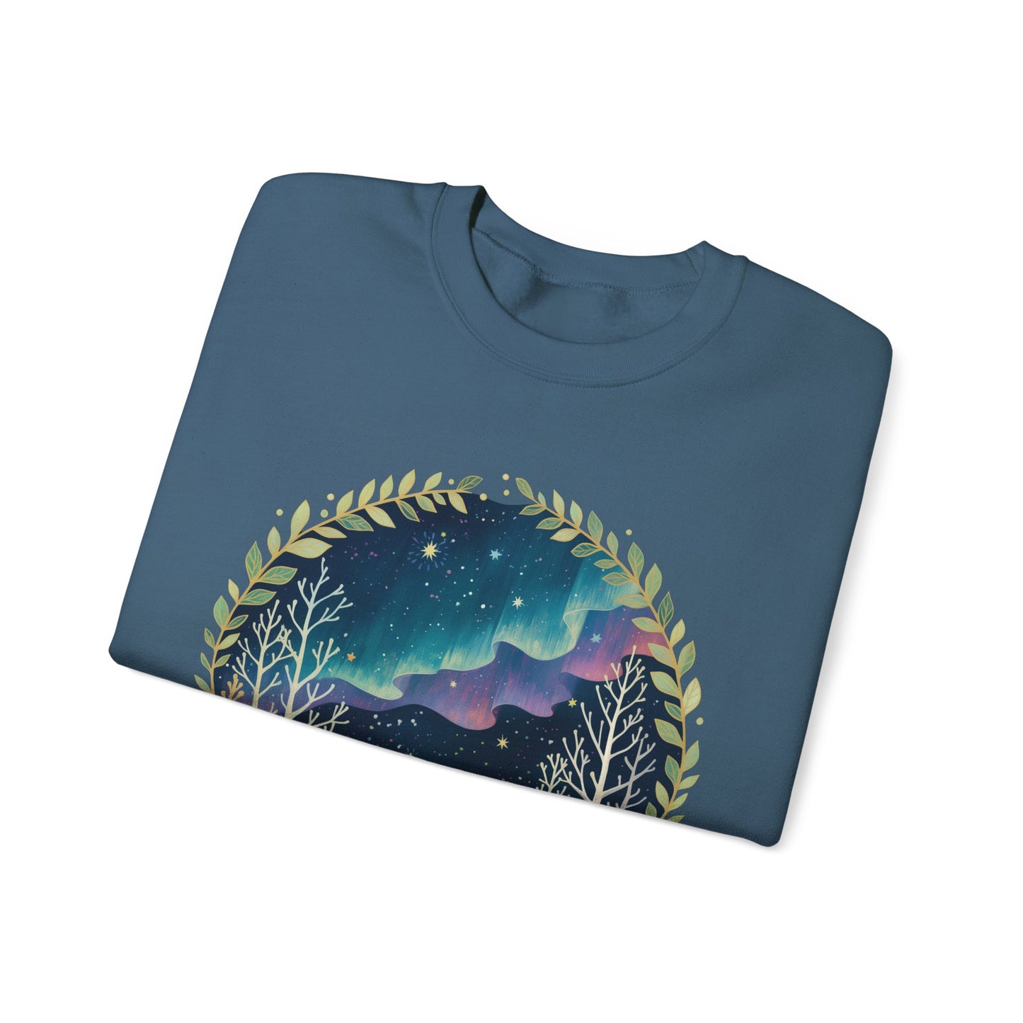 Aurora Polar Bears Unisex Heavy Blend™ Crewneck Sweatshirt