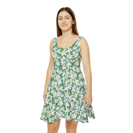 Easter Lilies Women's Skater Dress (AOP)