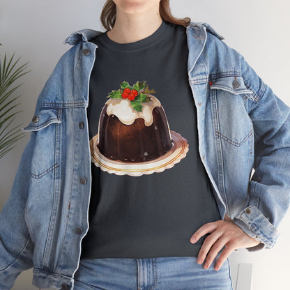 Christmas Pudding Unisex Heavy Cotton Tee