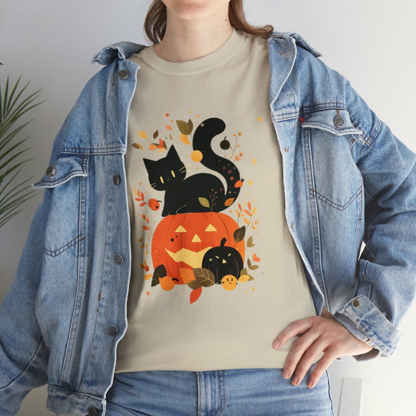Spooky Kitty Unisex Heavy Cotton Tee