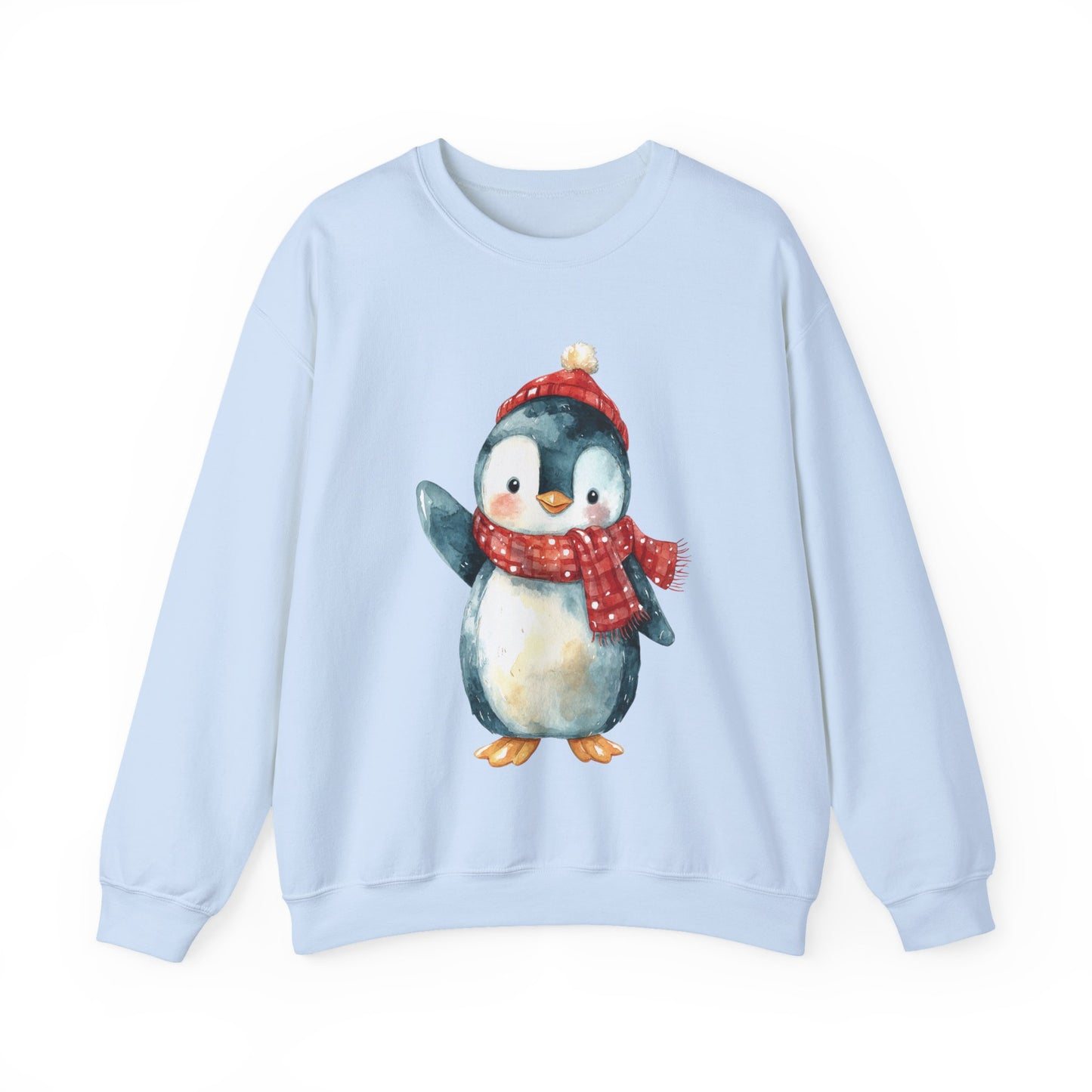Festive Penguin Unisex Heavy Blend™ Crewneck Sweatshirt