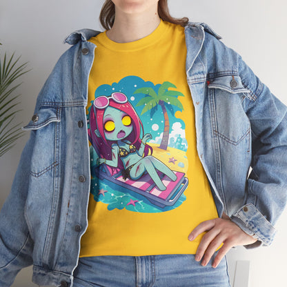 Beach Babe Zombie Unisex Heavy Cotton Tee