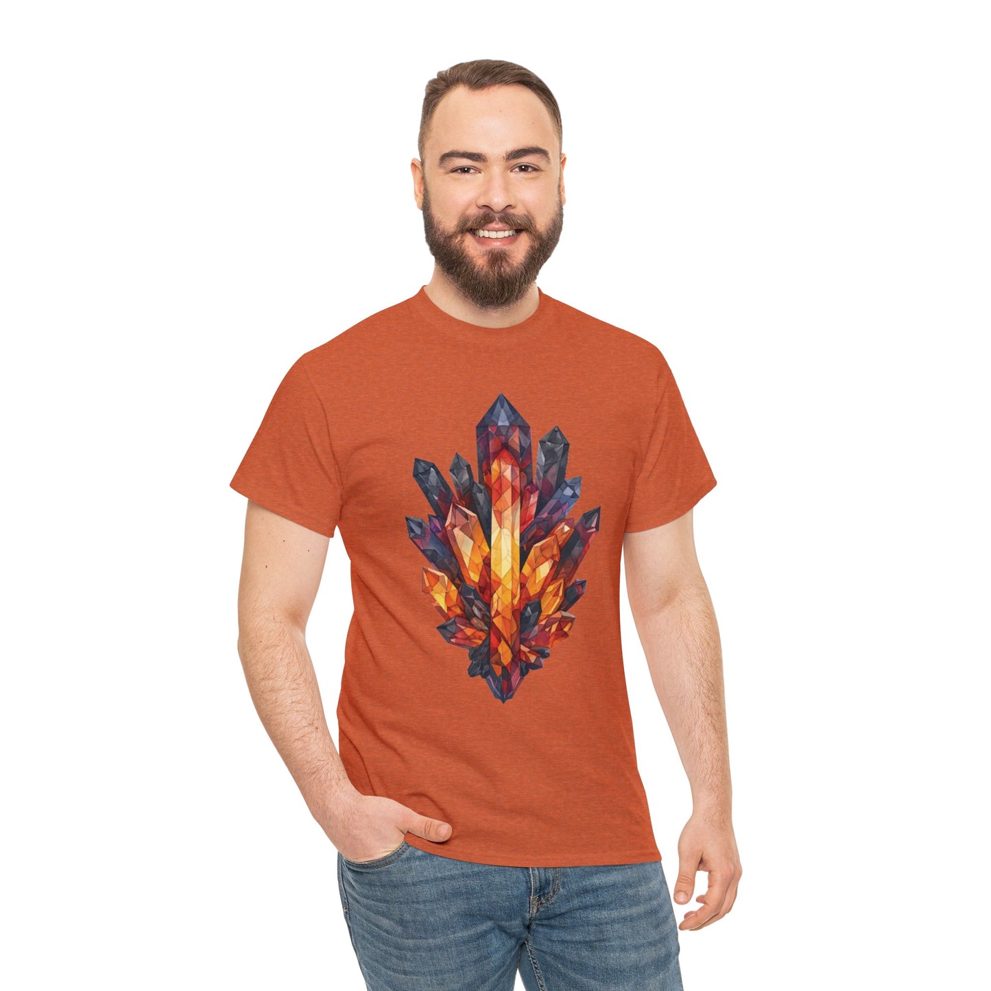 Volcanic Crystal Cluster Unisex Heavy Cotton Tee