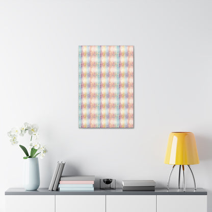 Floral Stripes Canvas Gallery Wrap