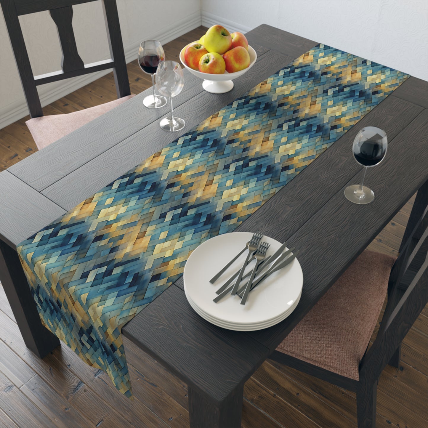 Basket Weave Table Runner (Cotton, Poly)