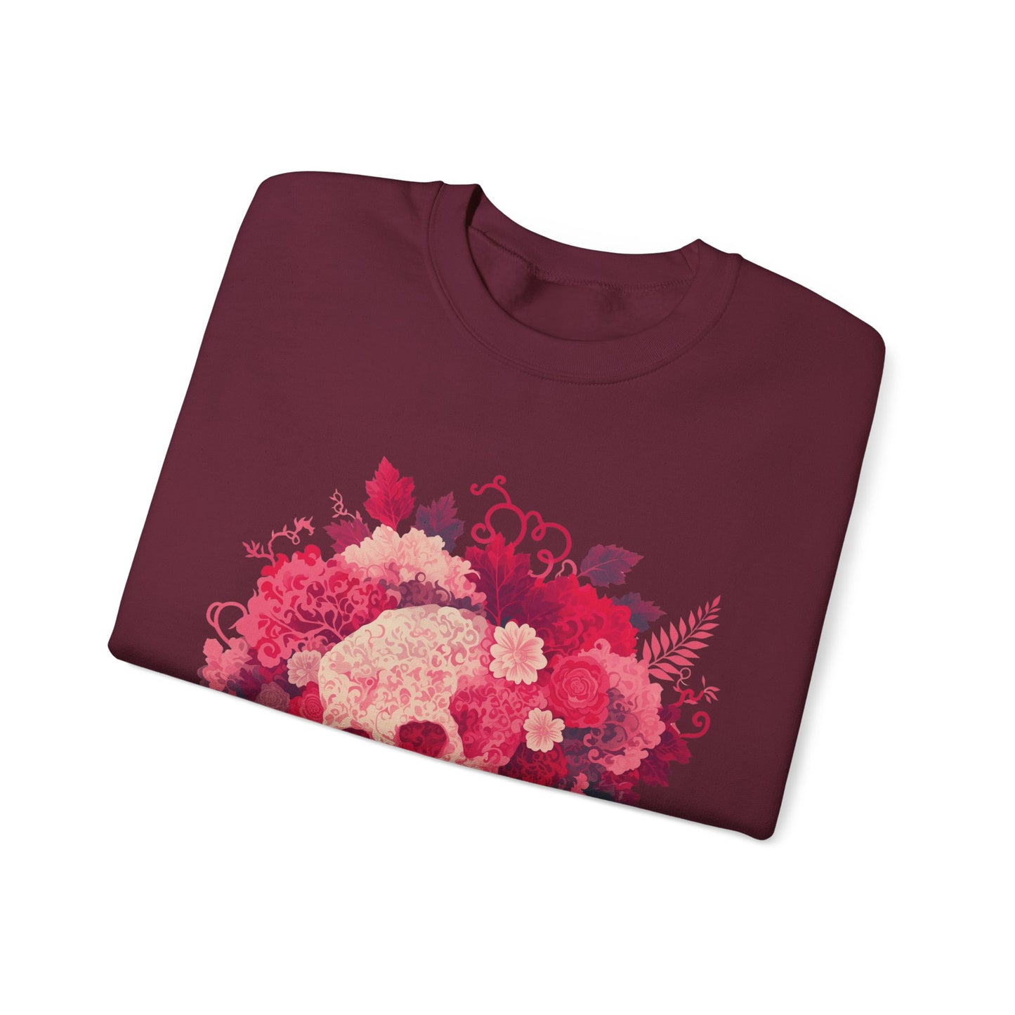 Skull Bouquet Unisex Heavy Blend™ Crewneck Sweatshirt