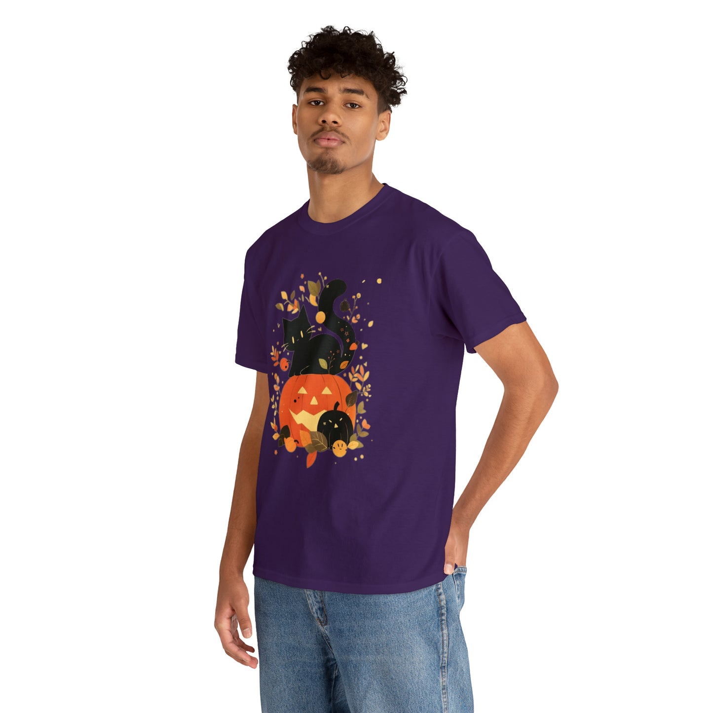 Spooky Kitty Unisex Heavy Cotton Tee