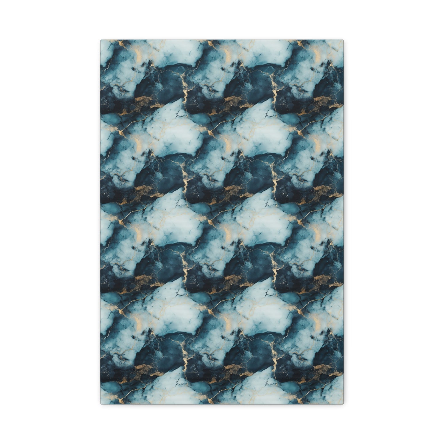Cool Blue Marble Canvas Gallery Wrap