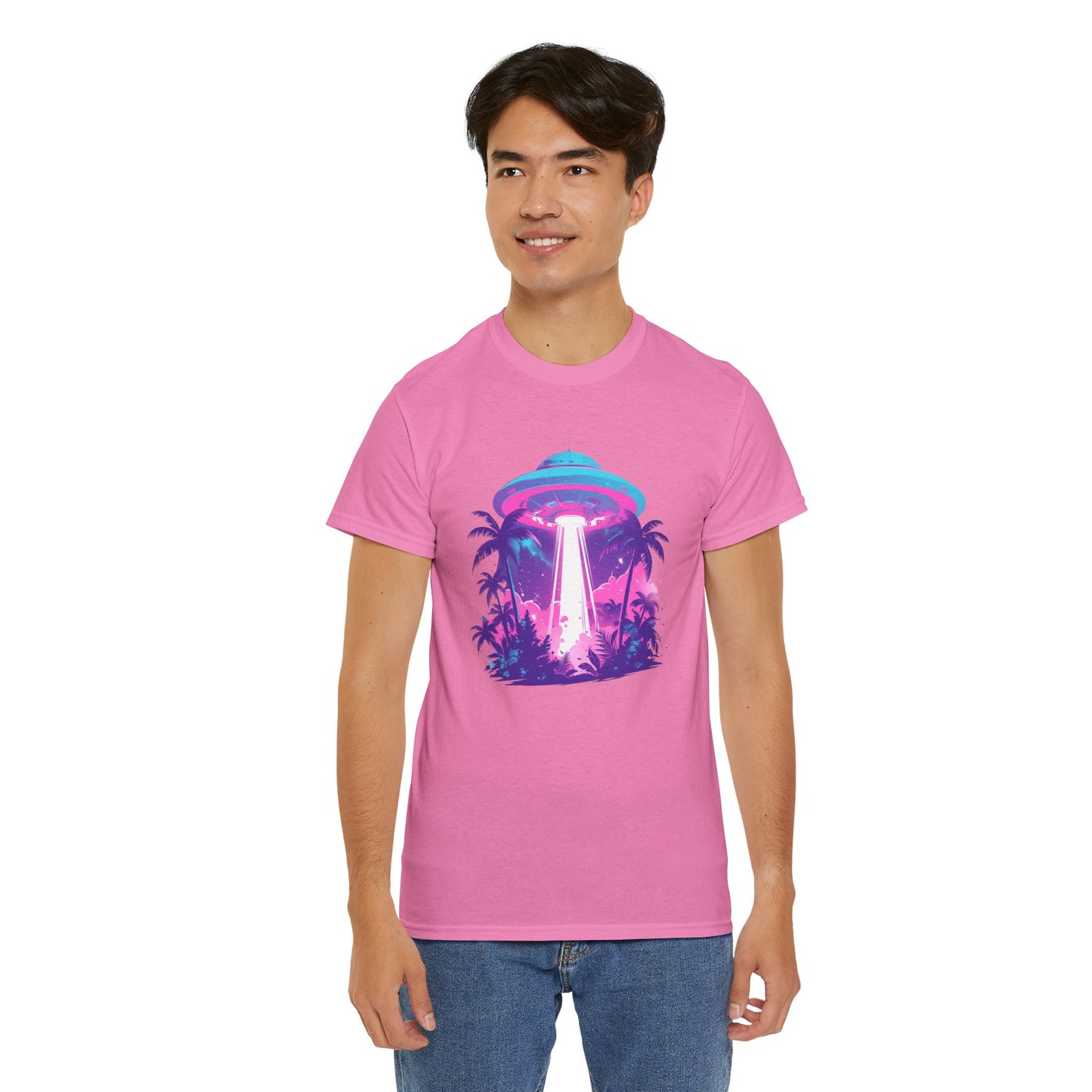 Tropical UFO Unisex Heavy Cotton Tee