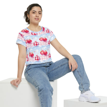 Apple Bapple Women's Short Sleeve Shirt (AOP)