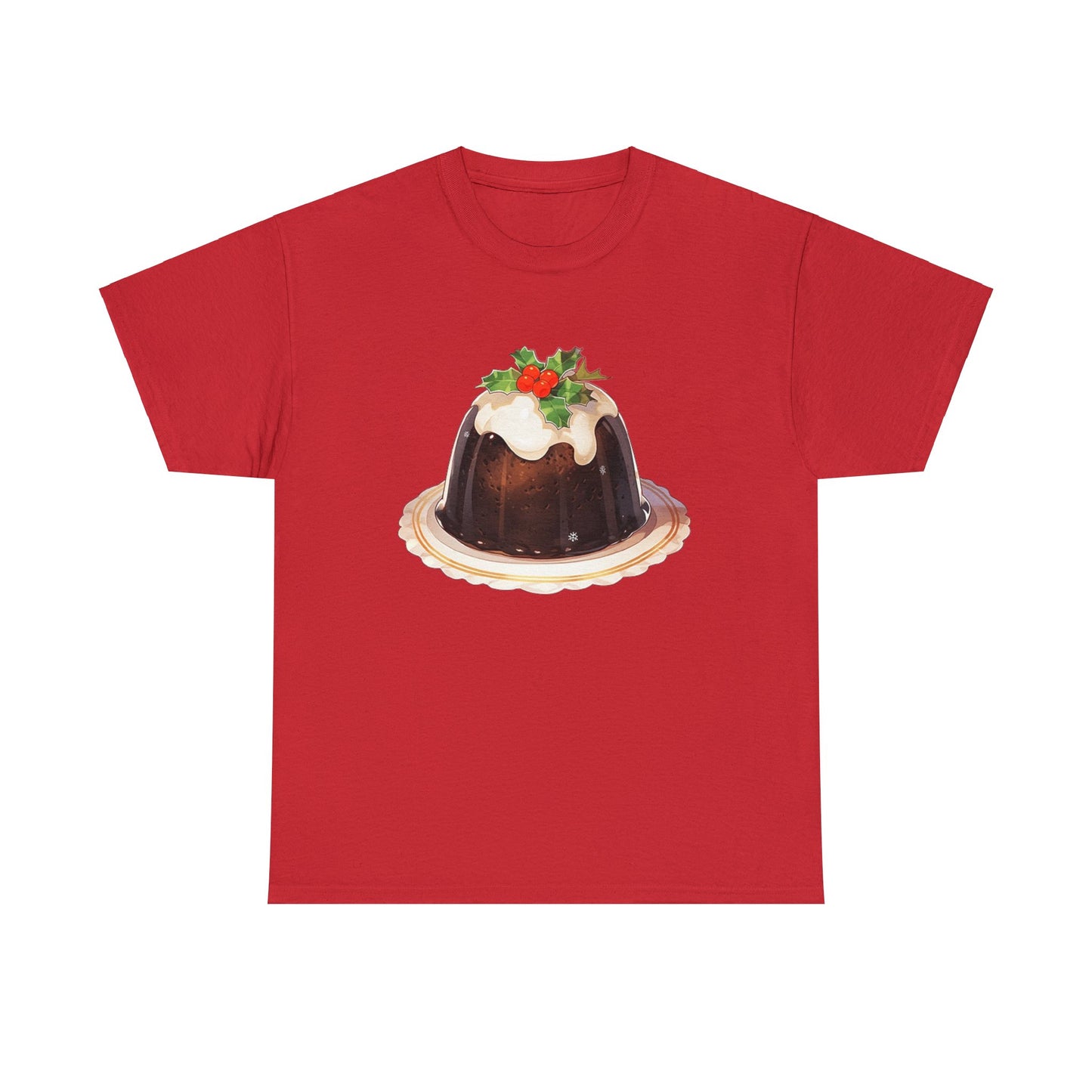 Christmas Pudding Unisex Heavy Cotton Tee