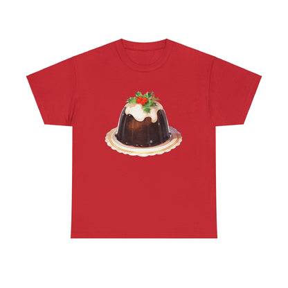 Christmas Pudding Unisex Heavy Cotton Tee