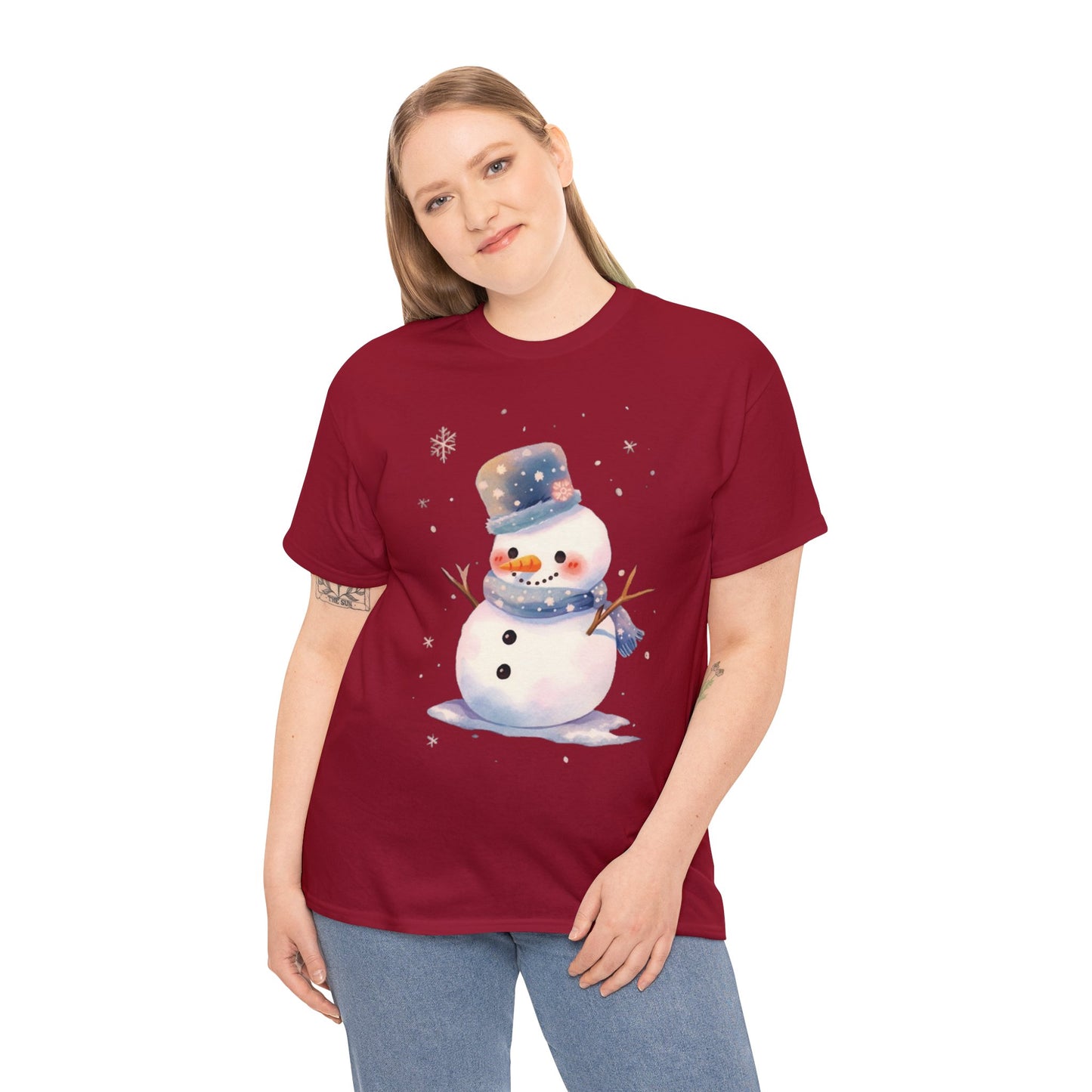 Snowman Unisex Heavy Cotton Tee