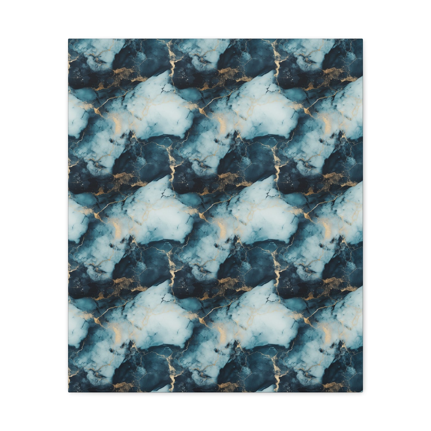 Cool Blue Marble Canvas Gallery Wrap