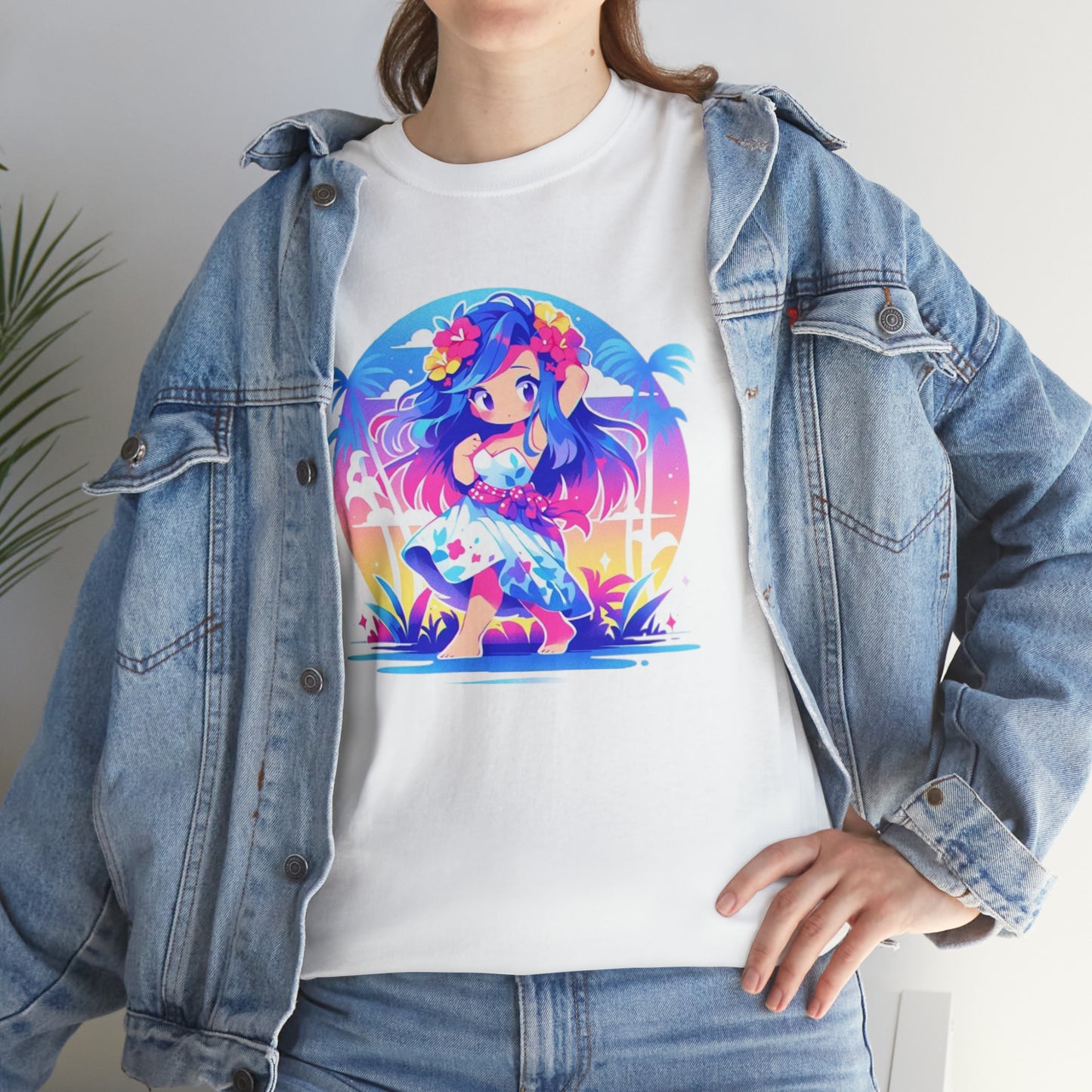 Hula Girl Unisex Heavy Cotton Tee