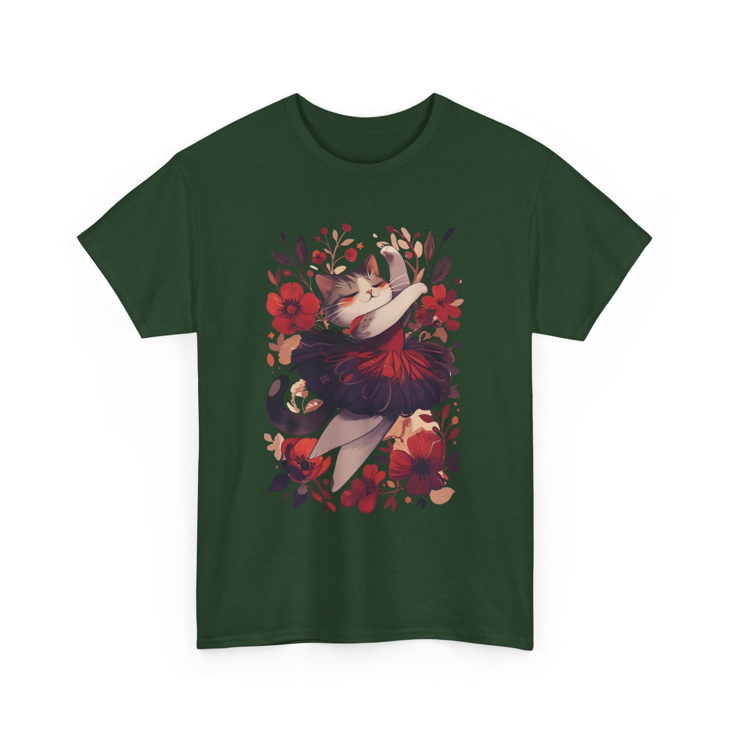 Ballet Cat Unisex Heavy Cotton Tee