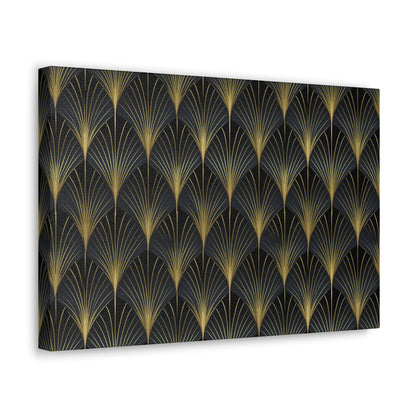 Art Deco Fans Canvas Gallery Wrap