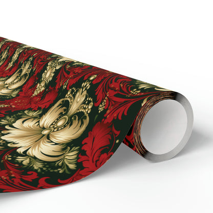 Christmas Damask Wrapping Papers