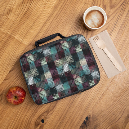 Grunge Plaid Lunch Bag