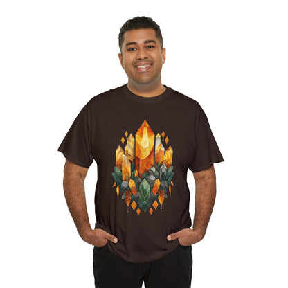 Earthen Crystal Cluster Unisex Heavy Cotton Tee