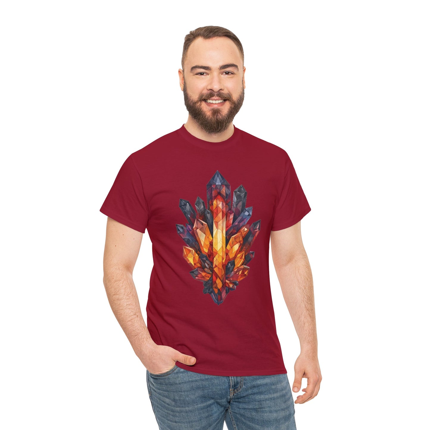 Volcanic Crystal Cluster Unisex Heavy Cotton Tee