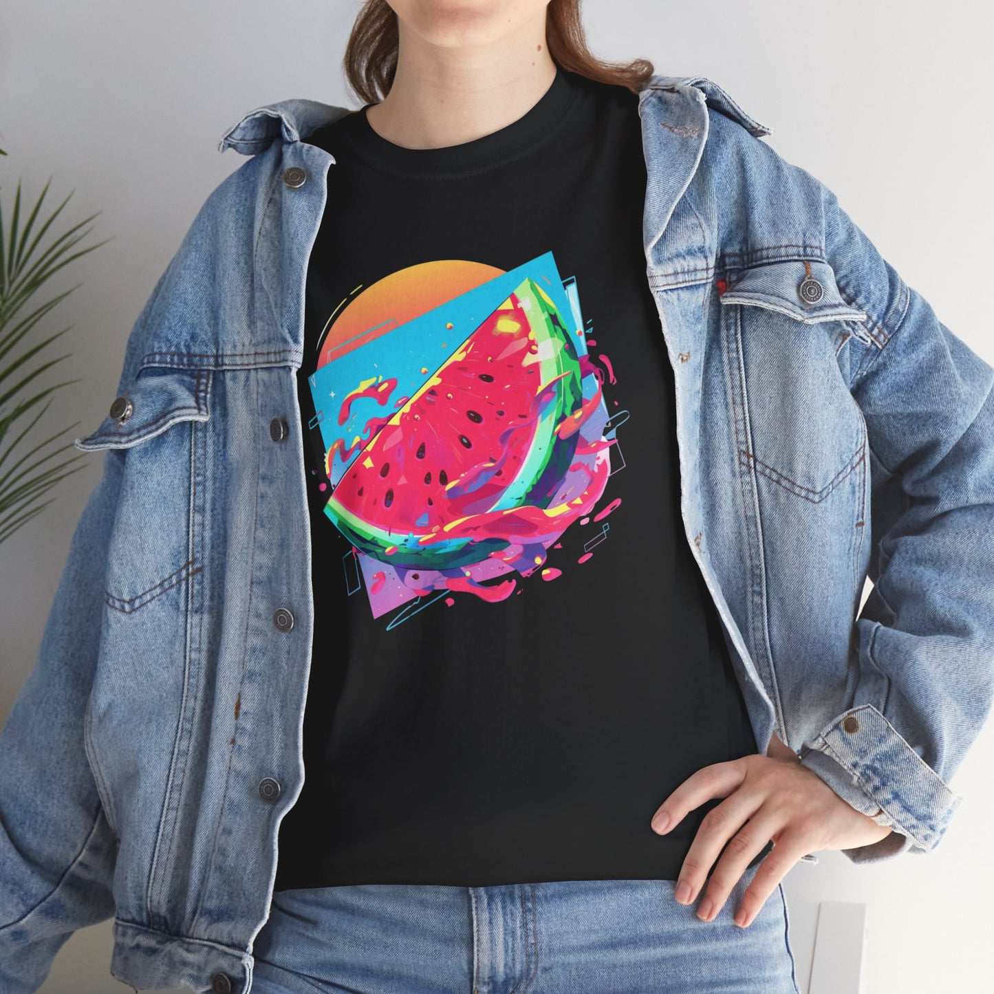 Summer Watermelon Unisex Heavy Cotton Tee
