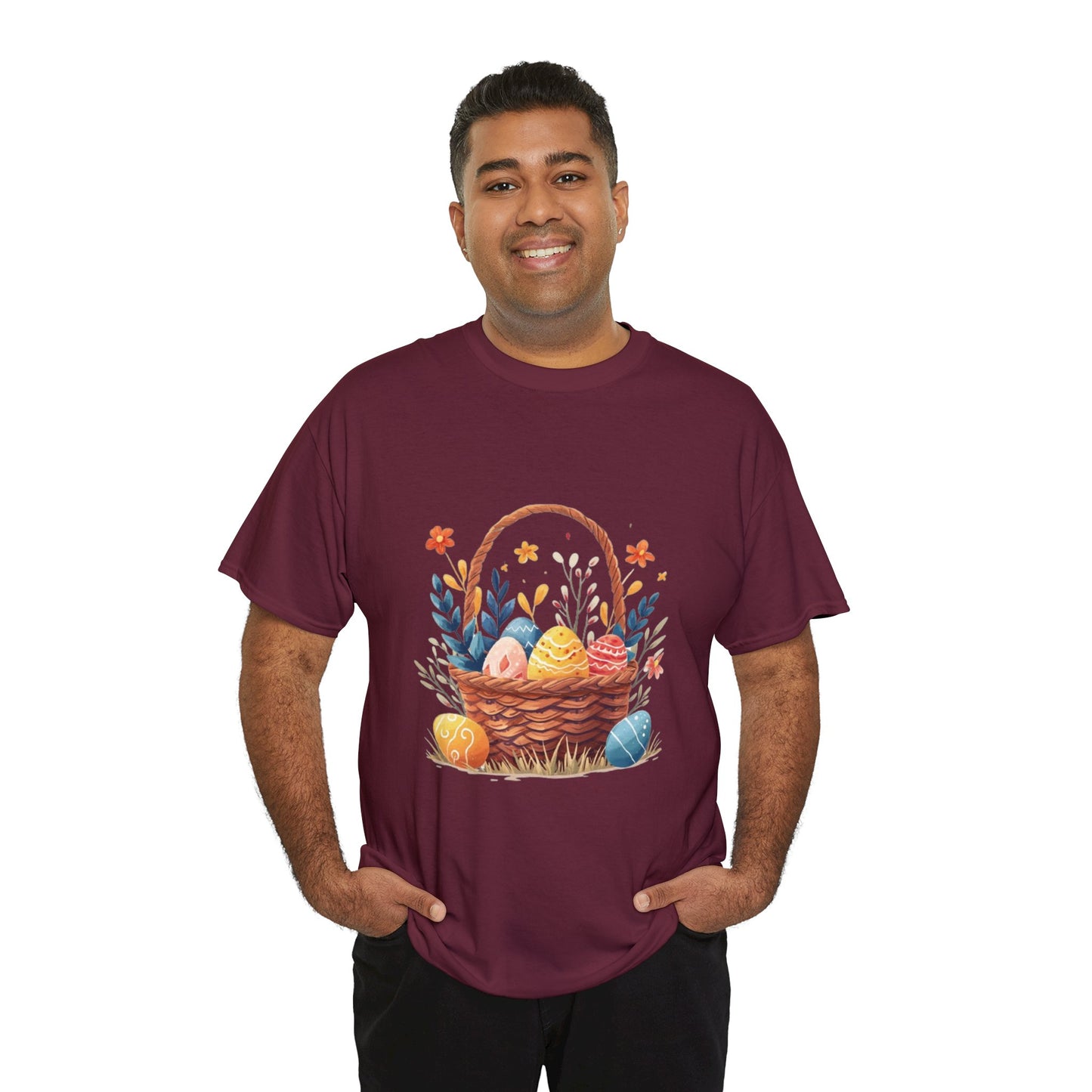 Easter Basket Unisex Heavy Cotton Tee