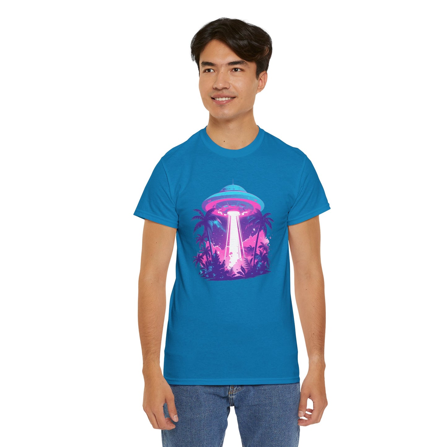 Tropical UFO Unisex Heavy Cotton Tee