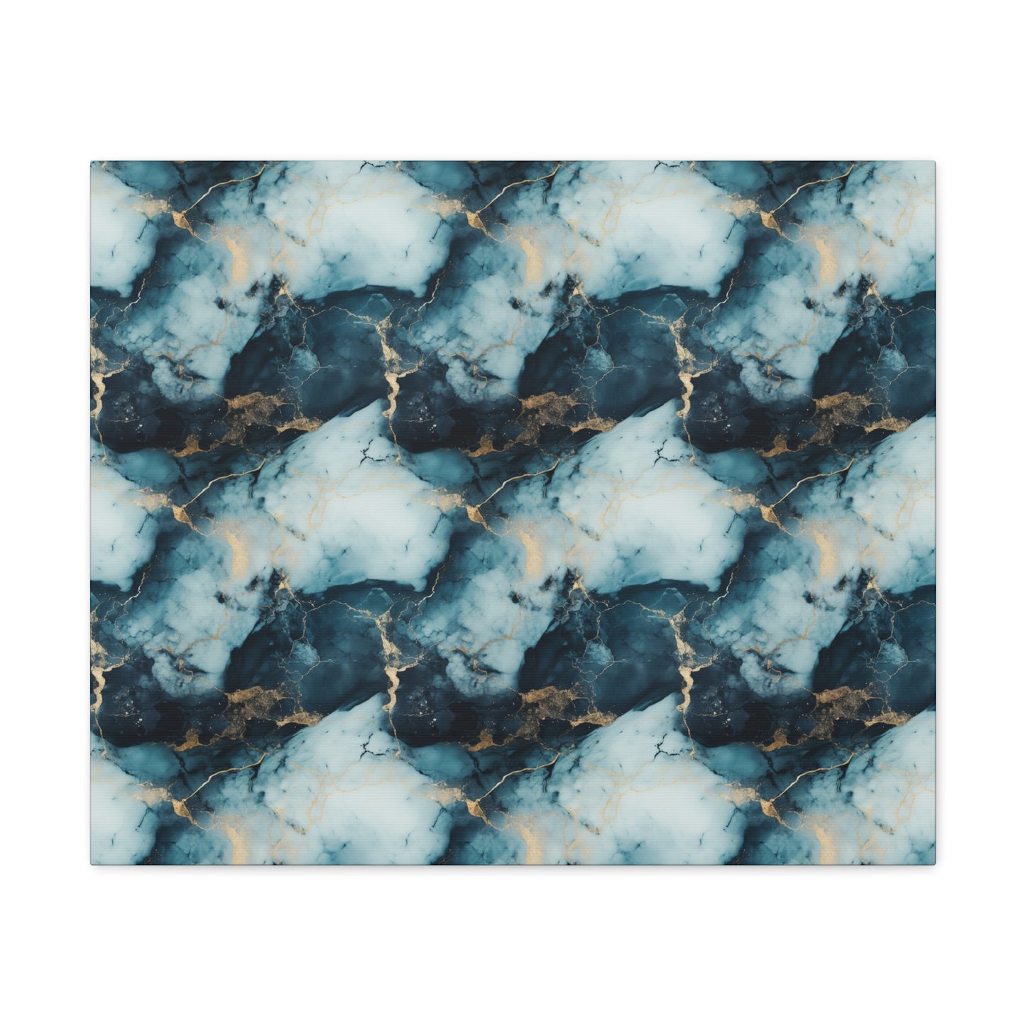 Cool Blue Marble Canvas Gallery Wrap