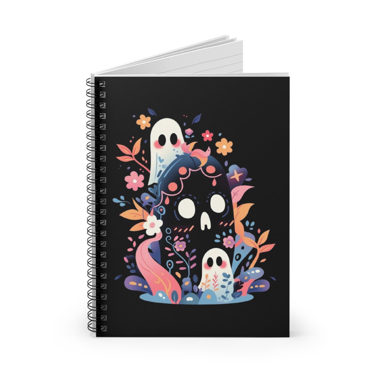 Ghosties Spiral Notebook - Ruled Line