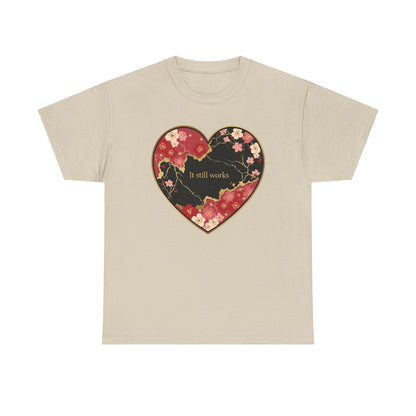 Kintsugi Heart Unisex Heavy Cotton Tee