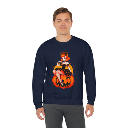 Pumpkin Pinup Unisex Heavy Blend™ Crewneck Sweatshirt