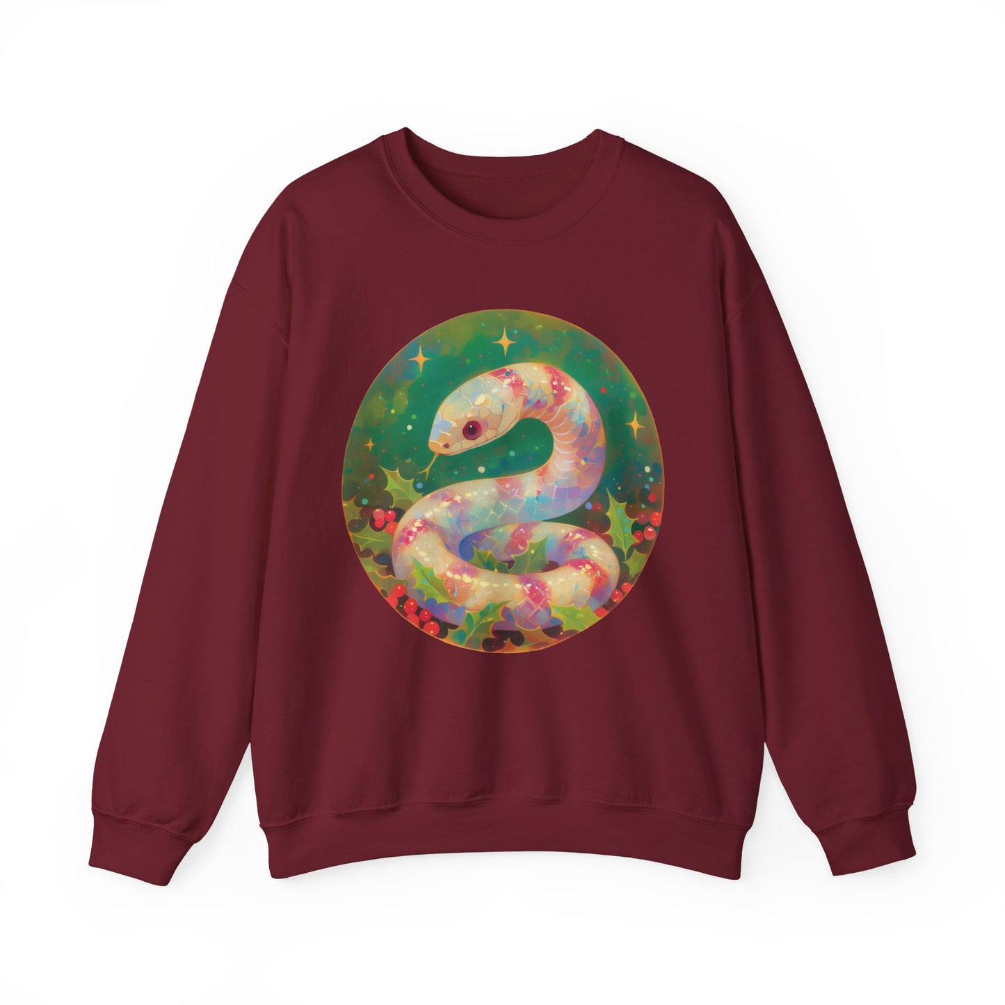 Candy Stripe Snake Unisex Heavy Blend™ Crewneck Sweatshirt